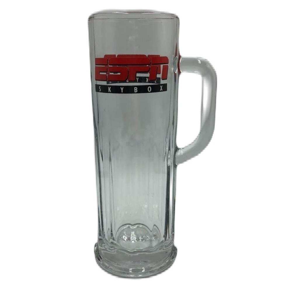 ESPN Skybox Tall Glass Beer Mug Collectible Sports Memorabilia Collectible